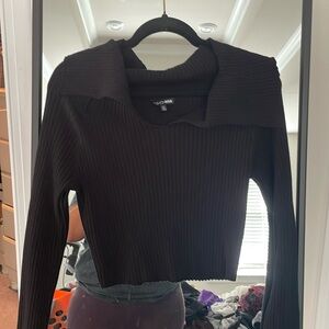 Robbed Sweater Top
